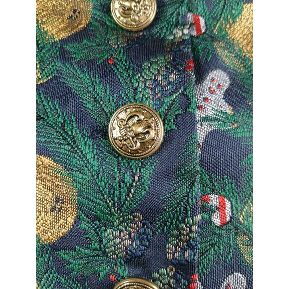 Vintage Equator Vest Adult Large Christmas Tree Holiday Ornament Tie Back - Picture 5 of 8